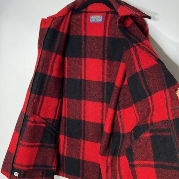 Pendleton Sz M Vintage Men’s 100% Pure Virgin Wool Shirt Jacket Made in USA - Picture 7 of 7